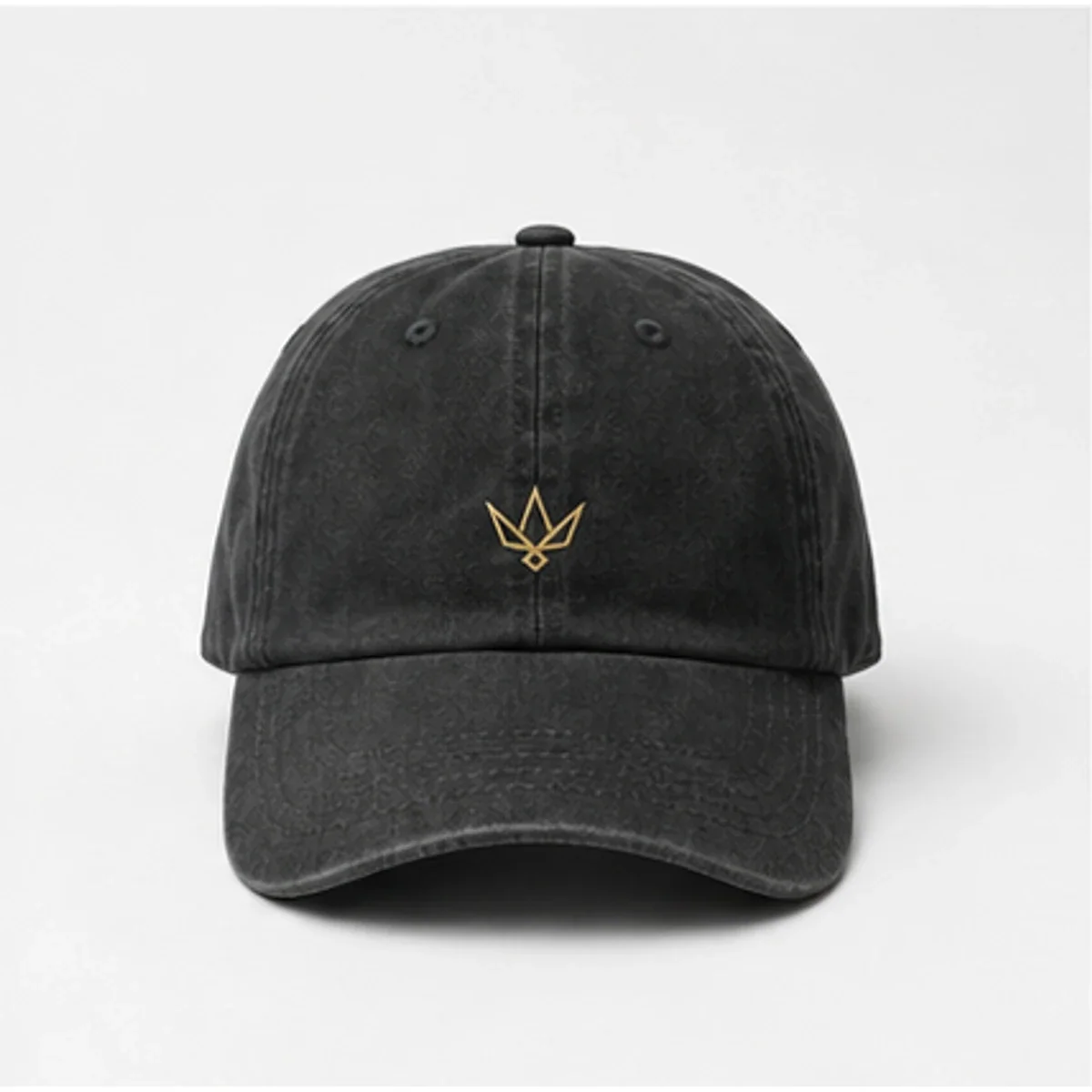 Washed black Vannak Live cap with a small gold emblem